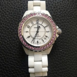 Chanel Women’s J12 Pink diamond watch